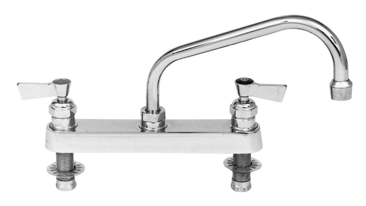 Fisher 3313 Deck Mount Faucet with 12" Swing Spout - 8" Centers