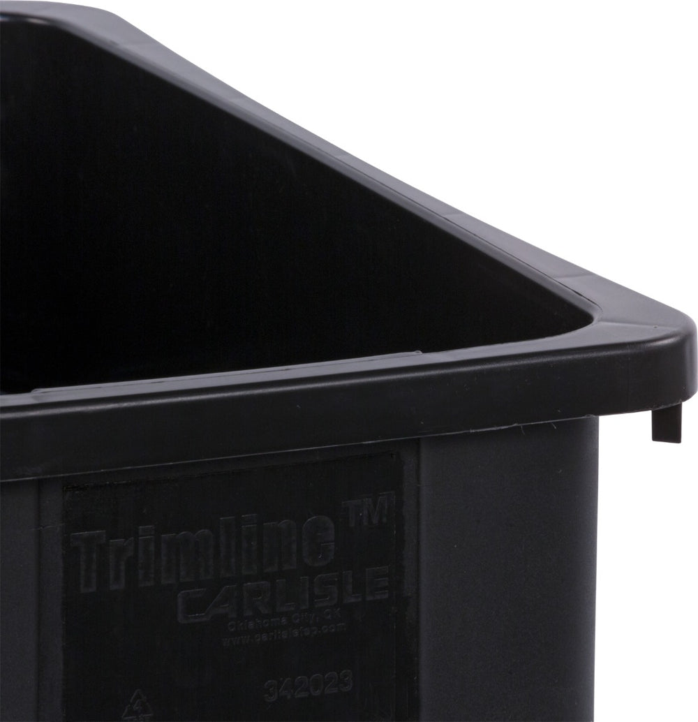 Carlisle 34202303 Carlisle TrashCan 23Gal Rectangular Plastic Black