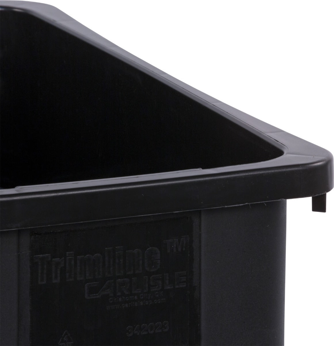 Carlisle 34202303 Carlisle TrashCan 23Gal Rectangular Plastic Black