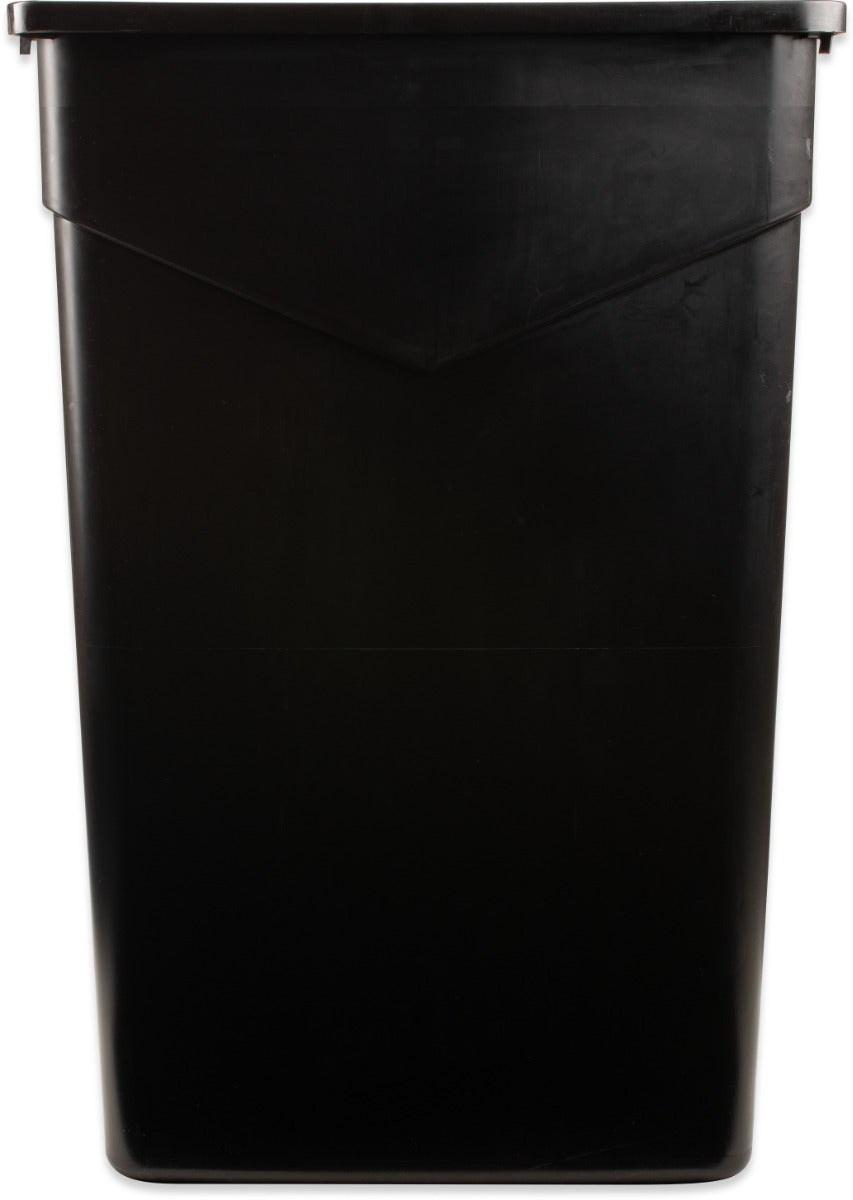 Carlisle 34202303 Carlisle TrashCan 23Gal Rectangular Plastic Black