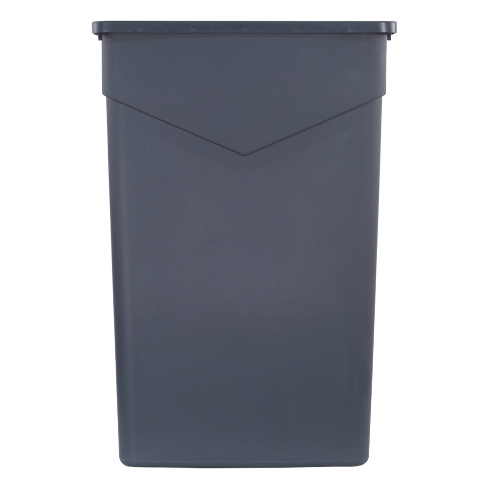 Carlisle 34202323 Trimline Heavy-Duty Slim Rectangular Waste Container / Trash Can 23 Gal. - Gray
