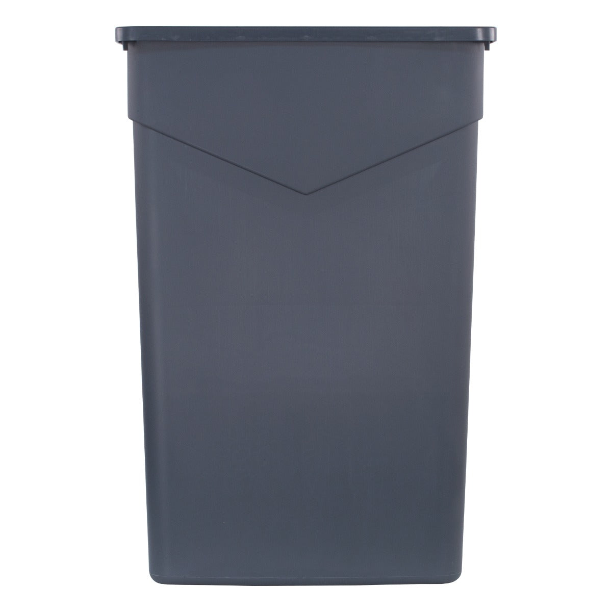 Carlisle 34202323 Trimline Heavy-Duty Slim Rectangular Waste Container / Trash Can 23 Gal. - Gray