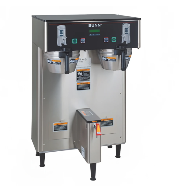 Bunn 34600.0006 DUAL TF DBC BrewWISE ThermoFresh Dual Satellite Digital Coffee Brewer with Funnel Lock - Brews 16.3 gal/hr - 120/208v, 5700W