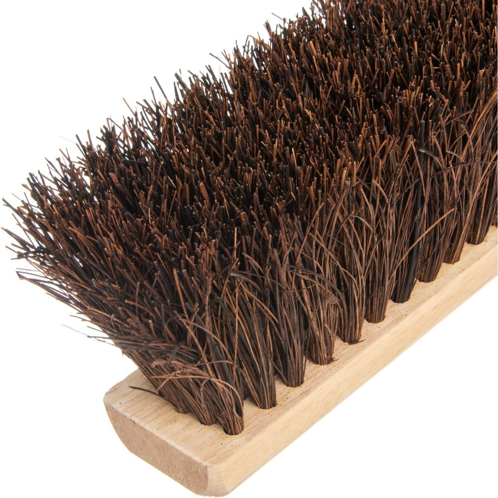 Carlisle 3621911800 Flo-Pac Palmyra Push Broom / Floor Sweep Brush Head with Wood Block 18"