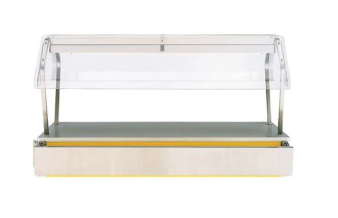 Vollrath 36303 74" Economy Breath Guard - Classic Base