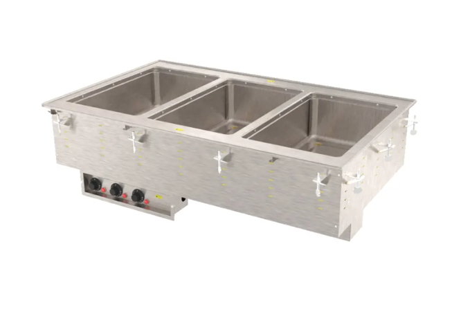 Vollrath 3640501 Drop-In Hot Food Well w/ (3) Full Size Pan Capacity, 208 240v/1ph