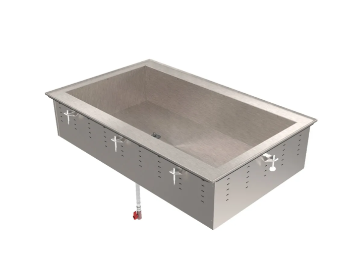 Vollrath 36454 82" Drop-In Cold Well w/ (6) Pan Capacity, Ice Cooled