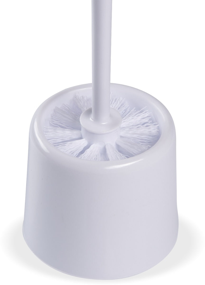 Carlisle 36719700 Flo-Pac Bowl Brush with Caddy - Poly White 3" x 14-1/2