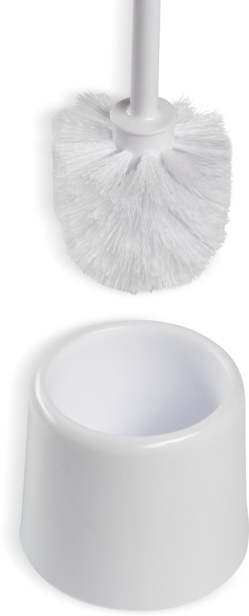 Carlisle 36719700 Flo-Pac Bowl Brush with Caddy - Poly White 3" x 14-1/2