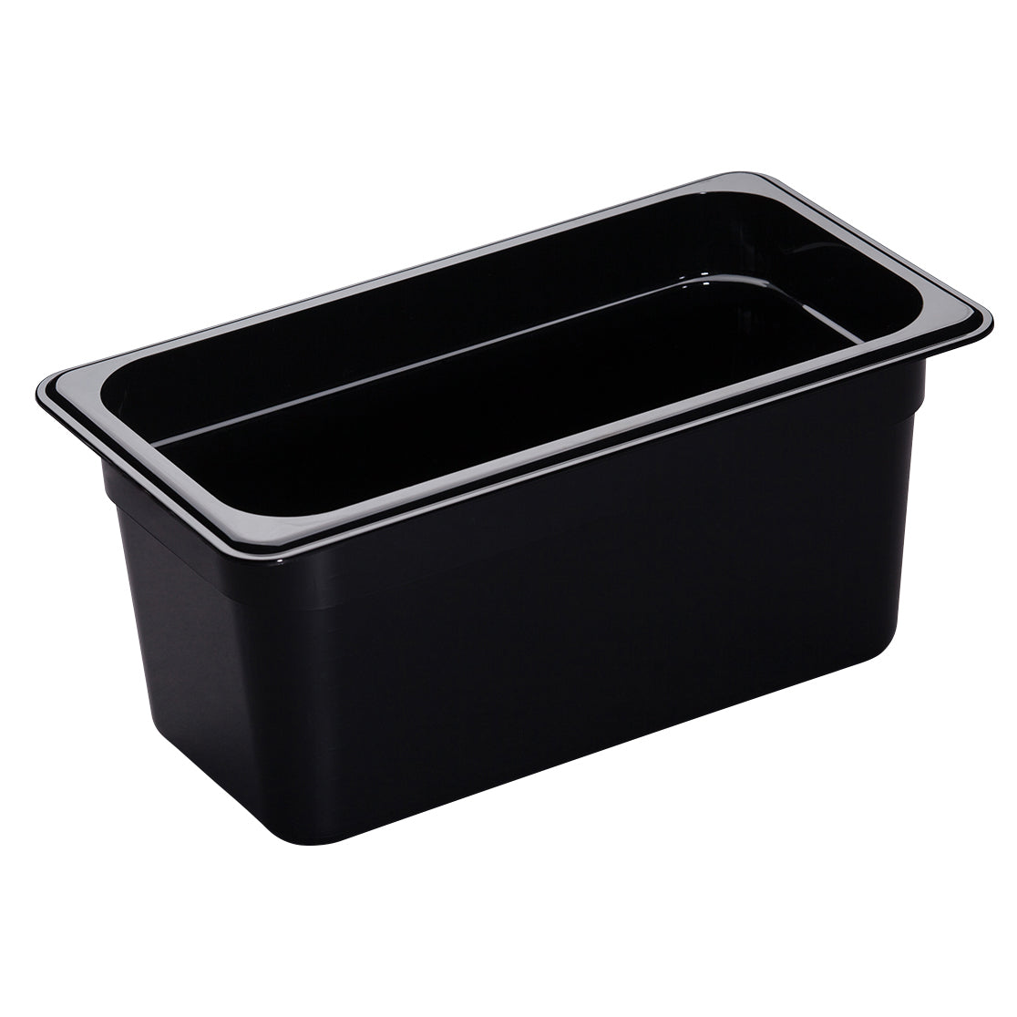 Cambro 36HP110  H-Pan Plastic High Heat Food Pan - 1/3 Siz,e 6" Deep - Black