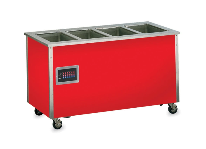 Vollrath 37050 5 Well Hot Food Station - Enclosed Base, Thermostat, Manifold Drain, 34x74x28