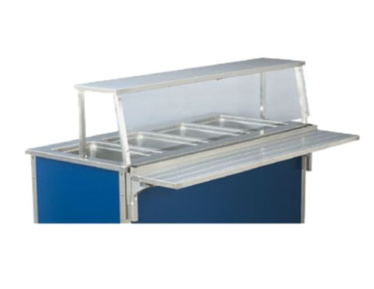 Vollrath 37310 2 Pan Single Deck Classic Cafeteria Breath Guard