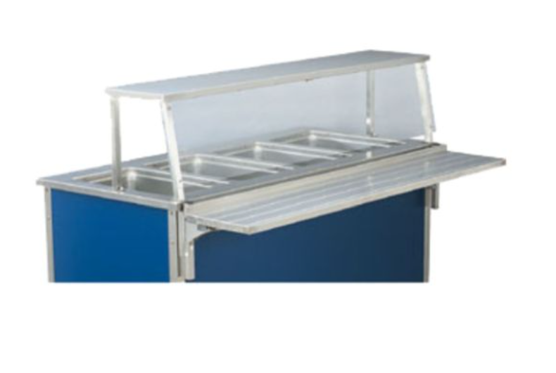 Vollrath 37311 3 Pan Single Deck Classic Cafeteria Breath Guard