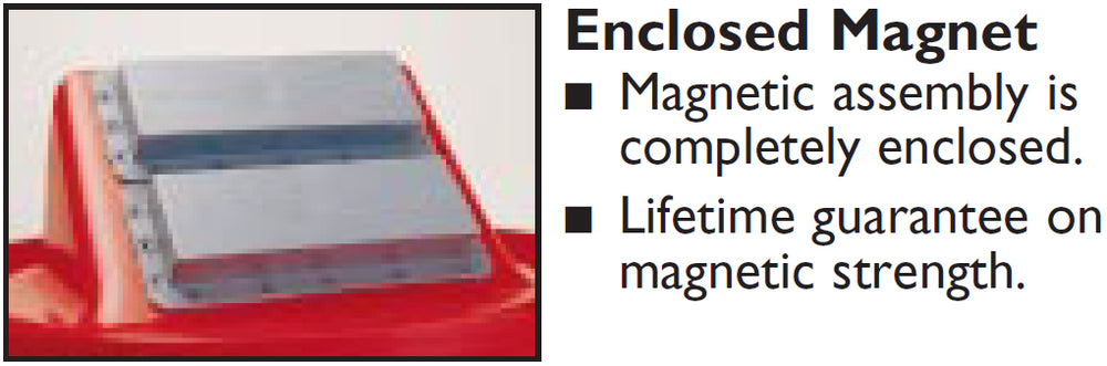 Golden 3750 The Chute II Flatware Retriever Lid for 32 & 44 Gal. Round Cans - Red