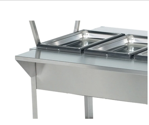 Vollrath 38092 32" Customer Side Plate Rest - 32" x 8" x 1", Stainless