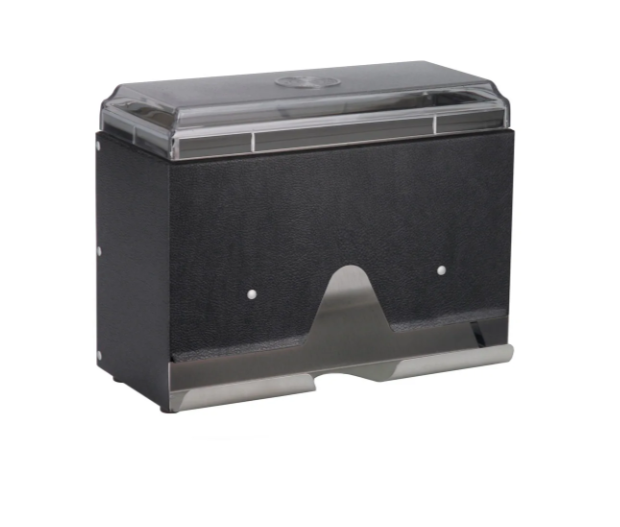 Vollrath 3815-06 Single Sided Straw Dispenser - 200 Capacity, Black