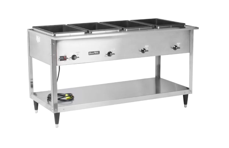Vollrath 38204 60 11/16" Hot Food Table w/ (4) Wells & Undershelf, 120v
