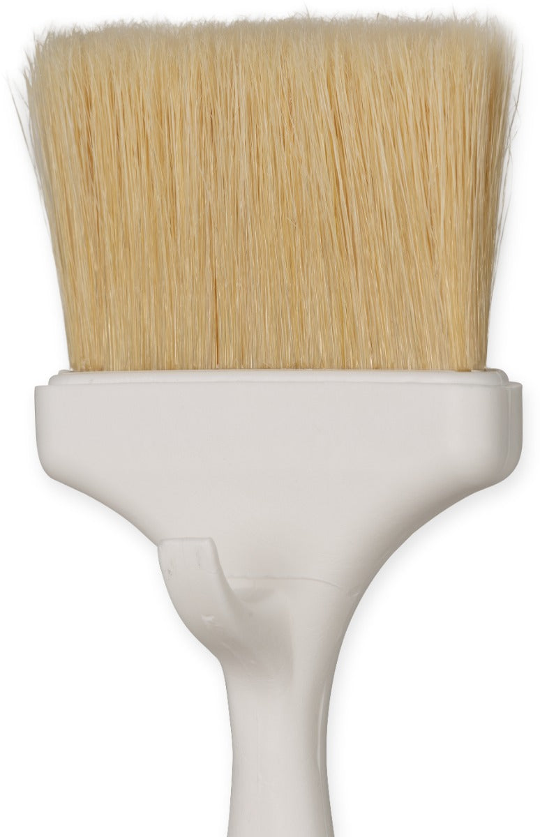 Carlisle 4037900 Sparta Meteor Flat Pastry / Basting Brush with 3"W Boar Bristles & Plastic Handle with Hook - White