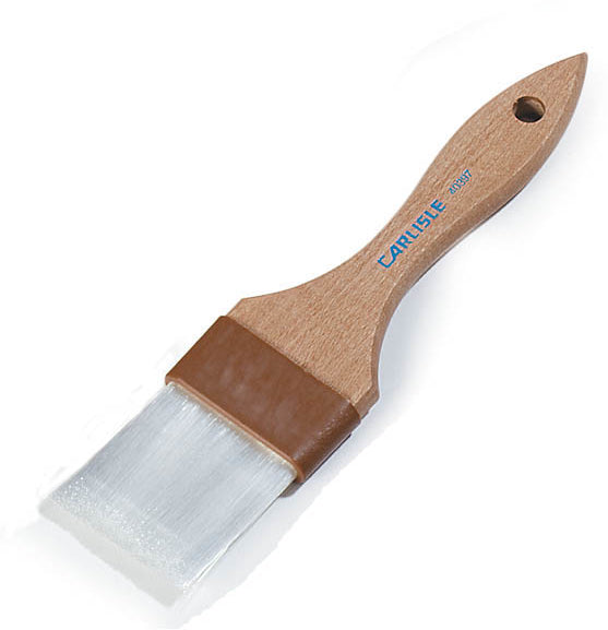 Carlisle 4039700 Sparta Chef Series Flat Pastry Brush with 2"W Nylon Bristles & Wood Handle