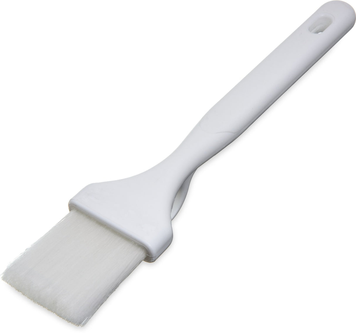 Carlisle 4040102 Sparta Meteor Pastry/Basting Brush with White Nylon and White Plastic Handle 2"