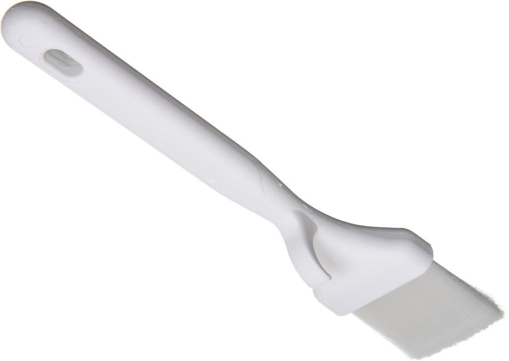 Carlisle 4040102 Sparta Meteor Pastry/Basting Brush with White Nylon and White Plastic Handle 2"