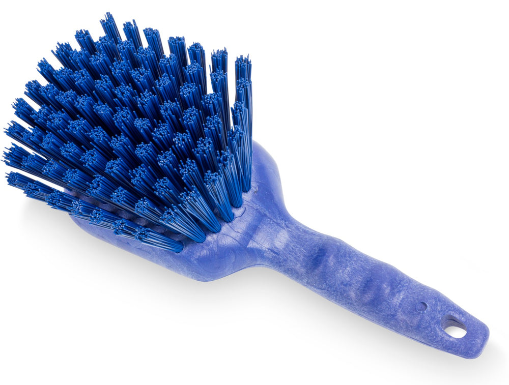 Carlisle 40541EC14 Sparta Utility Scrub Brush with Pistol Grip 8" -  Blue