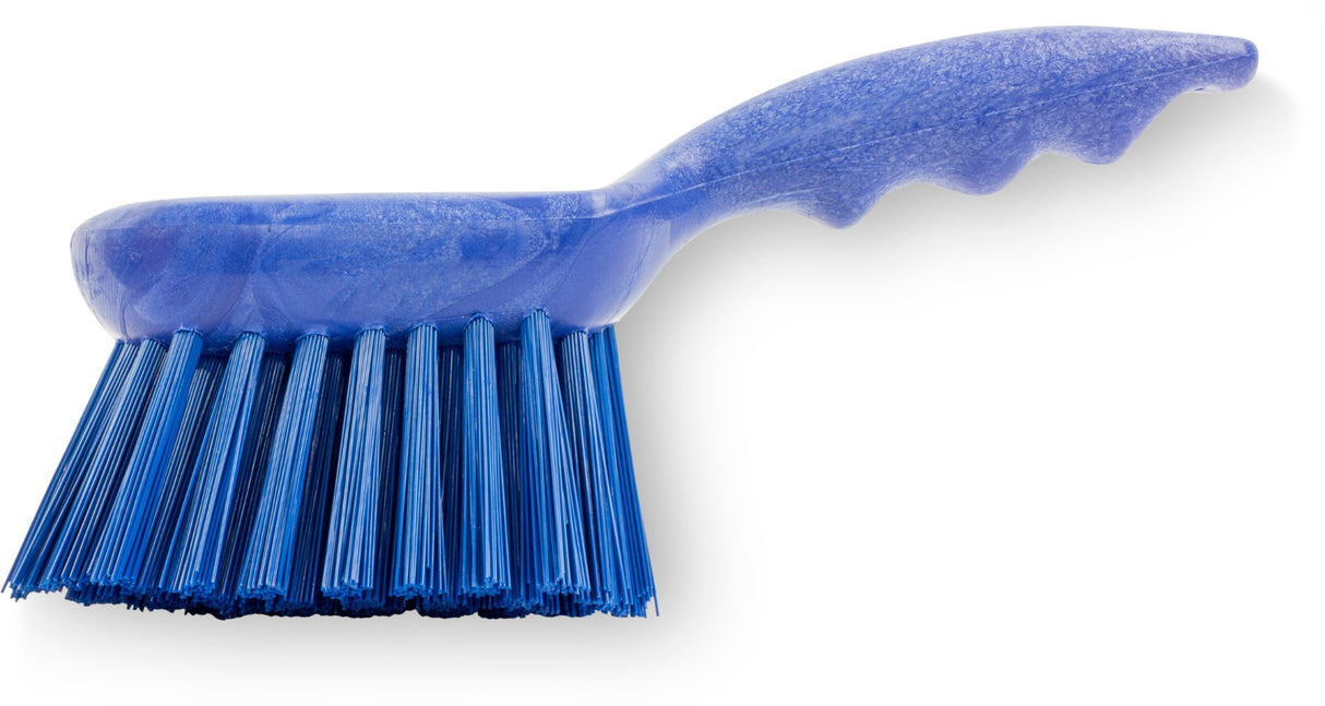 Carlisle 40541EC14 Sparta Utility Scrub Brush with Pistol Grip 8" -  Blue