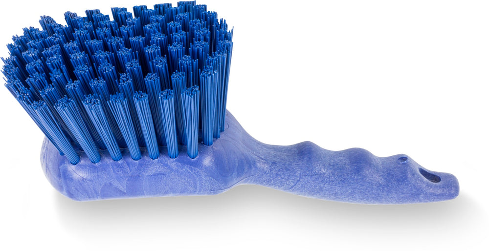 Carlisle 40541EC14 Sparta Utility Scrub Brush with Pistol Grip 8" -  Blue