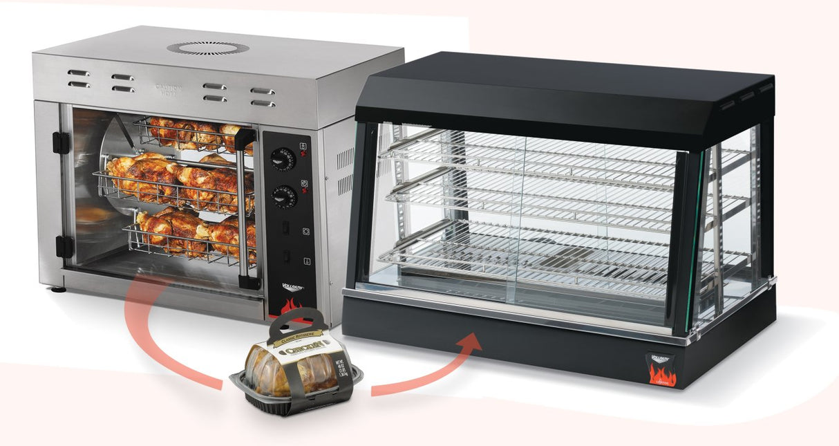 Vollrath 40733 Cayenne Hot Food Display Case / Warmer / Merchandiser 26" - 120v, 1440W