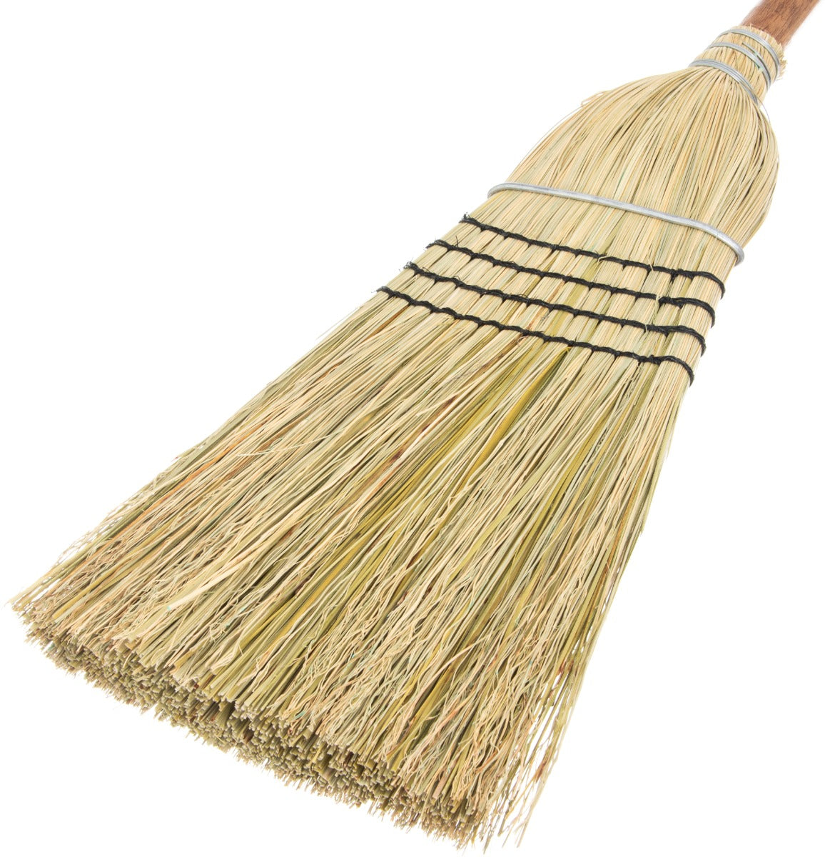 Carlisle 4135467 Heavy Duty 5-Stitch (#30) Warehouse Corn Broom 56" - Natural
