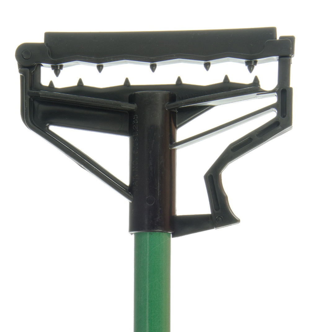 Carlisle 4166409 Sparta Spectrum Quik-Release  Fiberglass Mop Handle with Flexible Plastic Head 60"L - Green