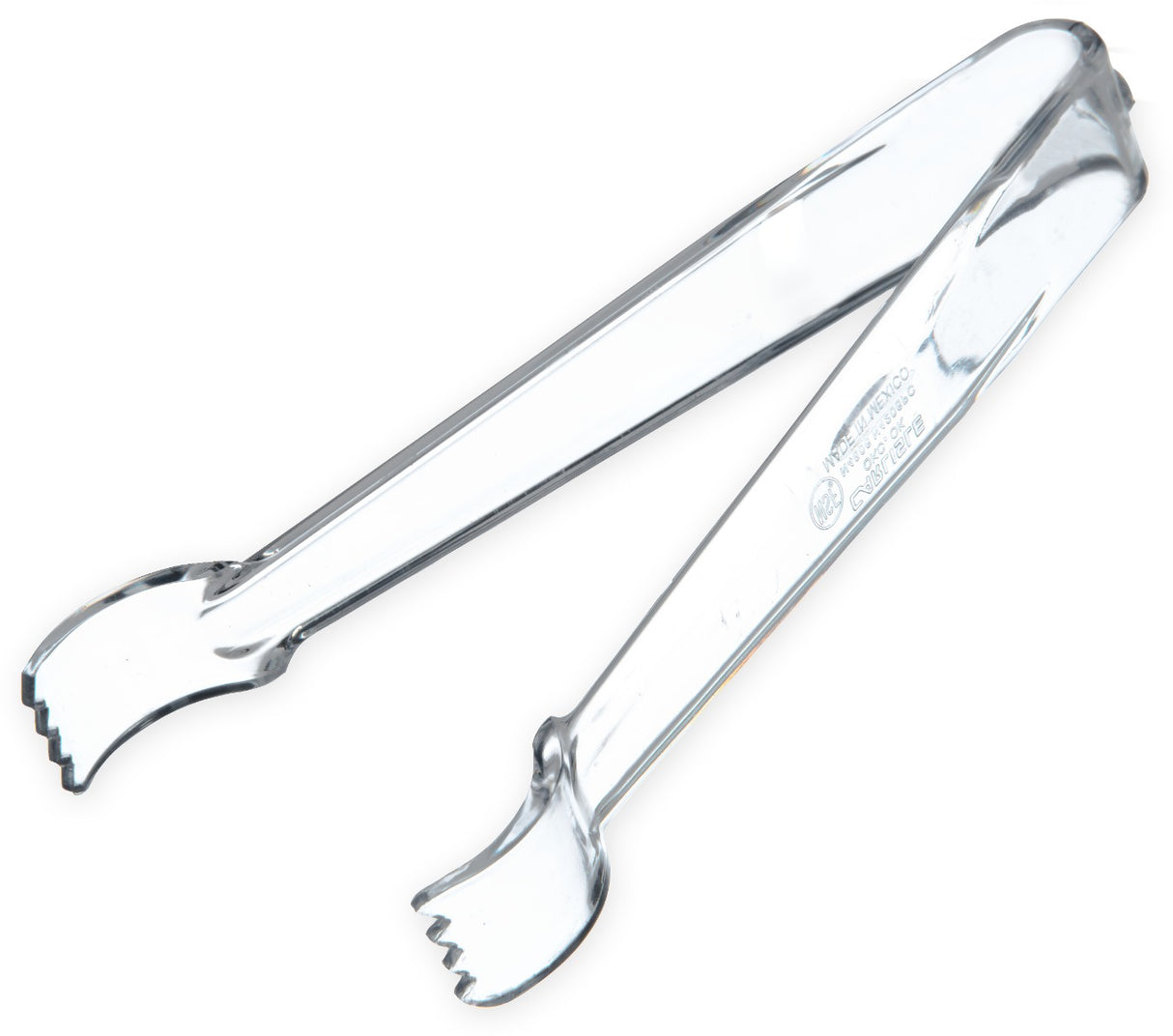 Carlisle 420607 Carly 1-Piece Plastic Pom Tongs 6" - Clear