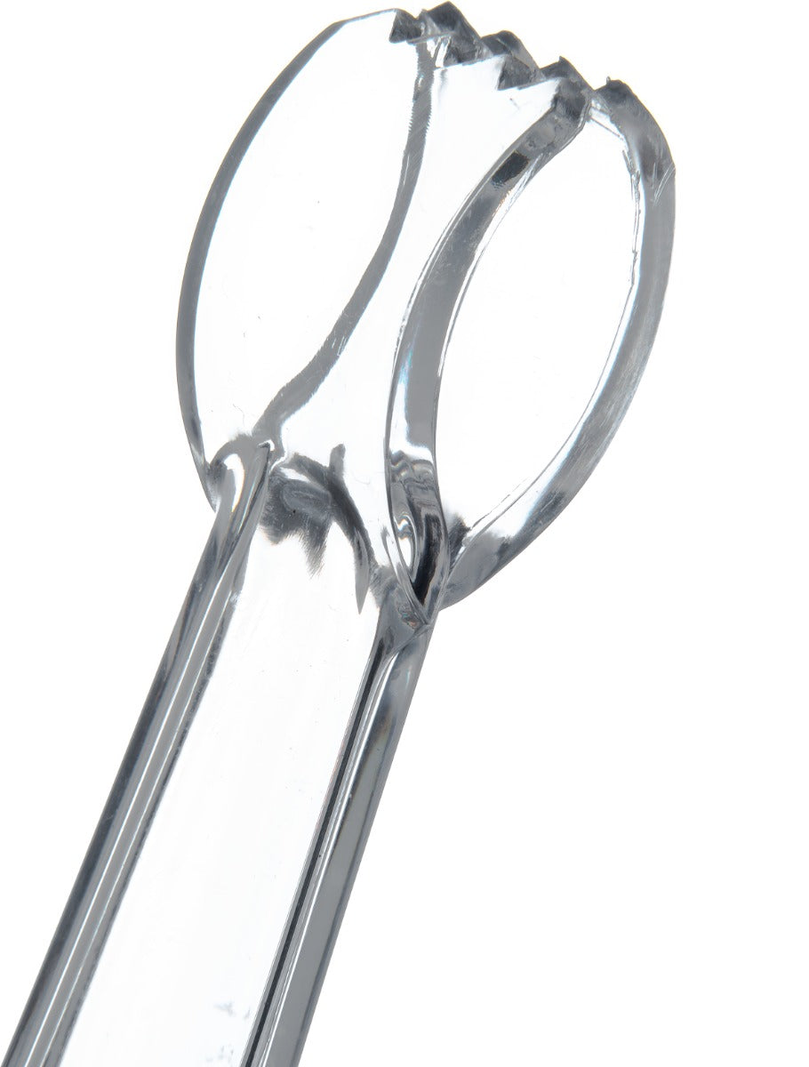 Carlisle 420607 Carly 1-Piece Plastic Pom Tongs 6" - Clear