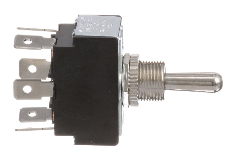 AllPoints 421038 DPDT On/Off/On 6 Tab Toggle Switch - Fits 1/2 in Hole (00-340324-00008)
