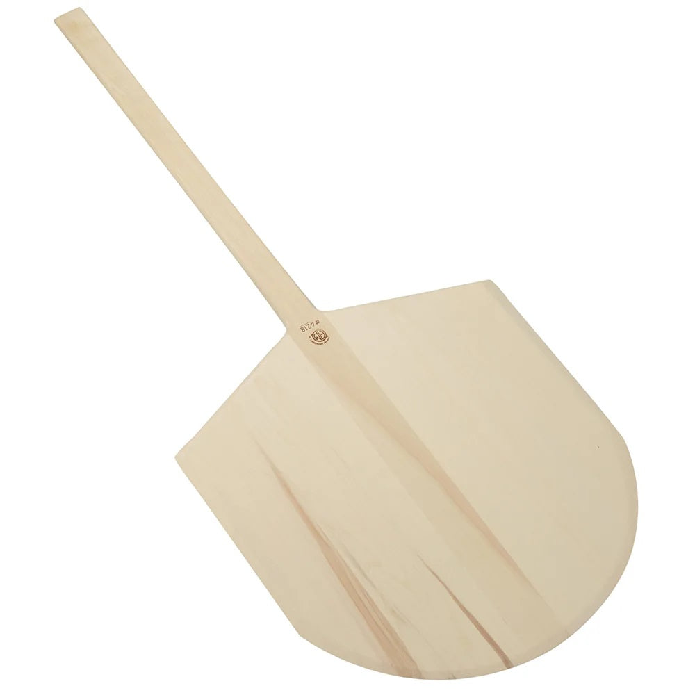 American Metalcraft 4218 Deluxe Wood Pizza Peel with Long Handle 42"OAL - 18"W x 18"L Blade