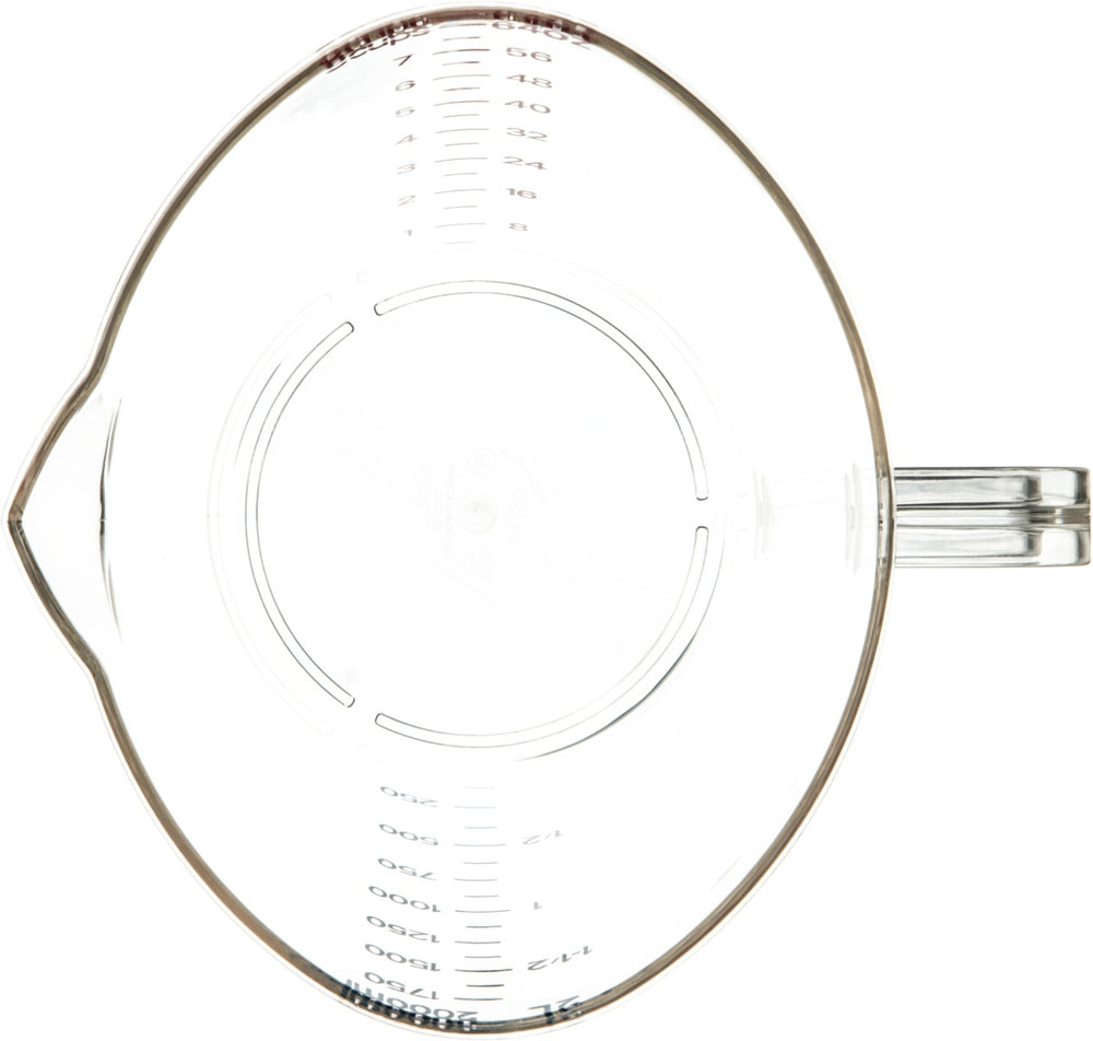 Carlisle 4314407 Carlisle Measuring Cup 64 oz, Clear Plastic