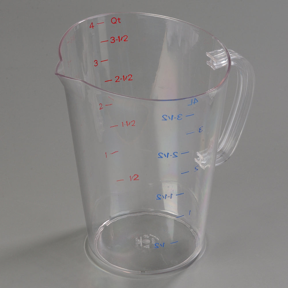 Carlisle 4314507 Carlisle Measuring Cup 128 oz, Clear Plastic
