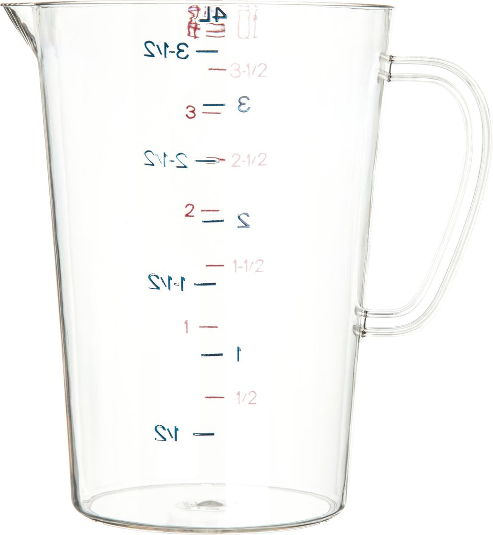 Carlisle 4314507 Carlisle Measuring Cup 128 oz, Clear Plastic