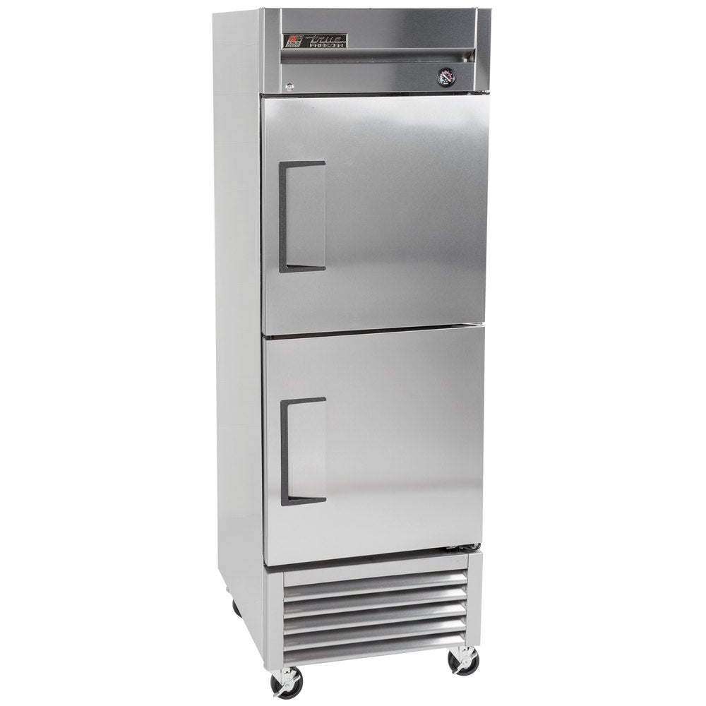 True T-23F-2-HC 1-Section Right Hinged 2 Solid Half Door Reach-In Freezer 27" - 115v