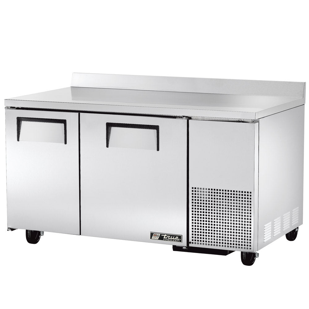 True TWT-60-32F-HC 2-Section 2 Solid Door Extra Deep Worktop Freezer 60" - 115v