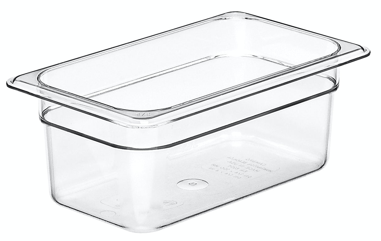 Cambro 24CW135 Cambro Food Pan 1/2 Size 4" Deep Clear