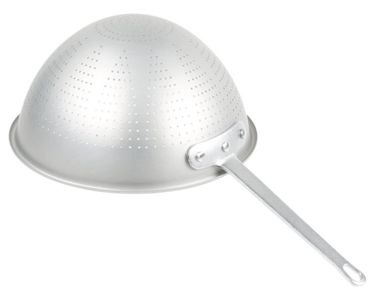 Vollrath 4605 Aluminum Professional / Spaghetti Strainer with 11-1/4" Dia. Perforated Bowl, Hook and Straight Handle 5 qt.