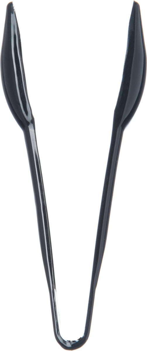 Carlisle 460603 Carly 1-Piece Plastic Salad Tongs 6" - Black