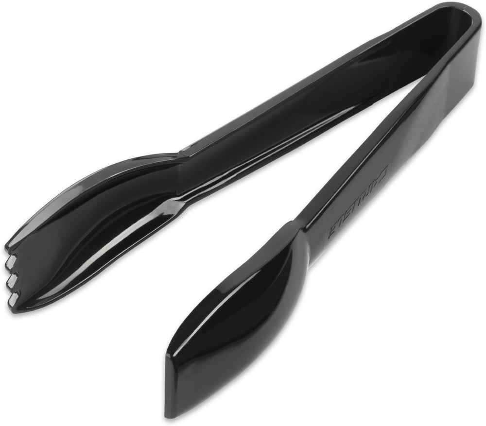 Carlisle 460603 Carly 1-Piece Plastic Salad Tongs 6" - Black