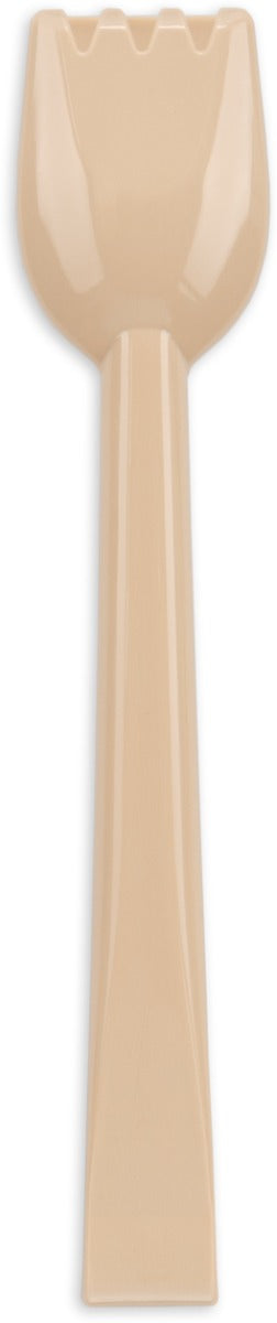 Carlisle 460606 Carly 1-Piece Plastic Salad Tongs 6" - Beige