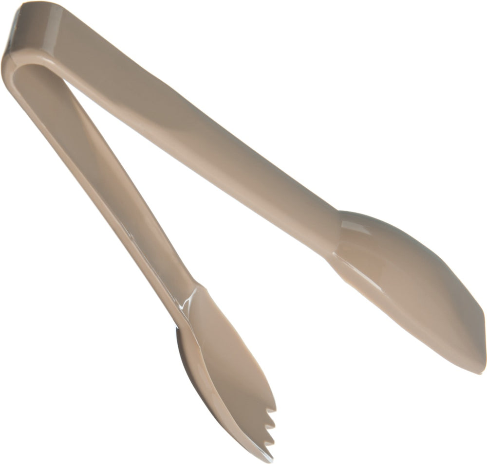 Carlisle 460606 Carly 1-Piece Plastic Salad Tongs 6" - Beige