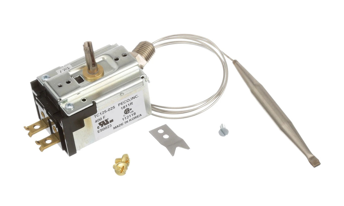 AllPoints 461182 Peco TC125 Thermostat with 36" Capillary and 200 - 400 Degrees Fahrenheit Temperature Range - For Commercial Fryers