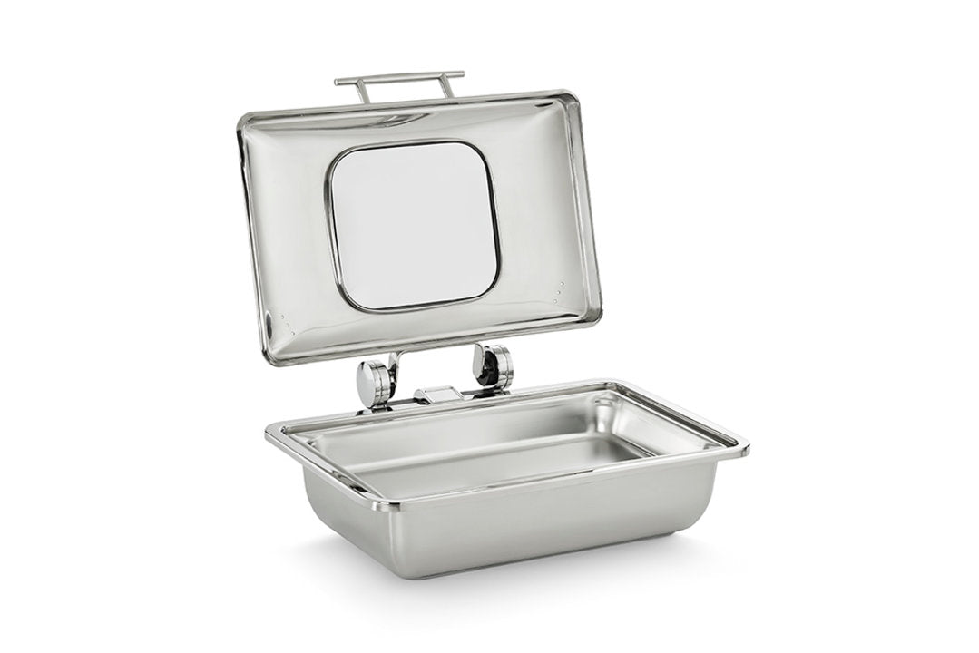 Vollrath 4644010 Mirage Full-Size Induction Chafer with Glass Lid and Food Pan 8.3 qt.