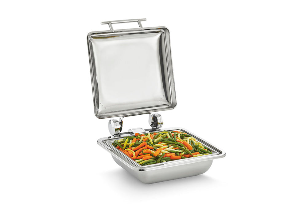 Vollrath 4644025 Mirage 2/3 Size Induction Chafer with Stainless Lid and Food Pan 5.6 qt.
