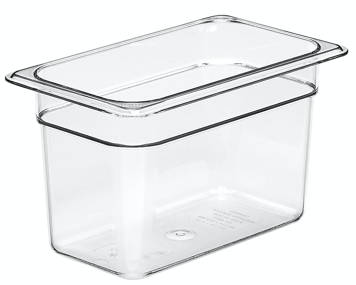Cambro 24CW135 Cambro Food Pan 1/2 Size 4" Deep Clear